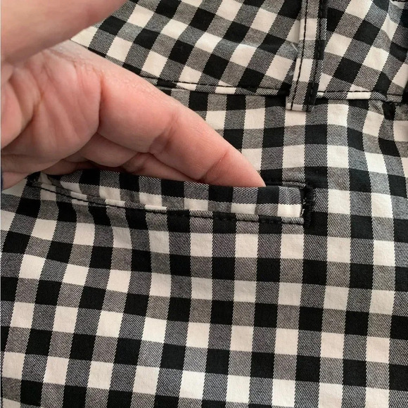 Anthropologie‎ Black And White Checkered Shorts Size 26 - Picture 3 of 7
